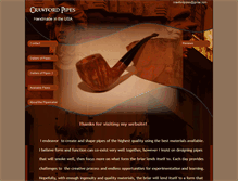 Tablet Screenshot of crawfordpipes.com